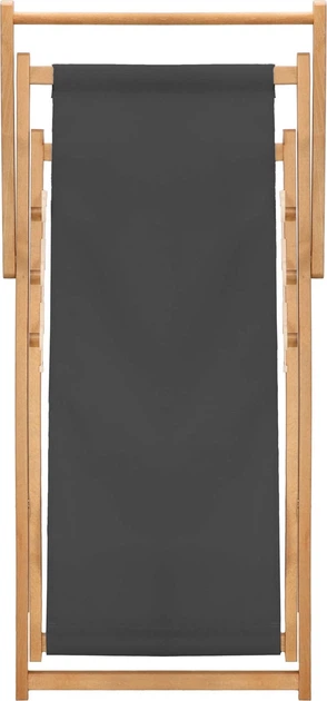 Дерев'яний шезлонг Springos для саду 3-ступінчасте регулювання Графітовий (DC0006GRPH) - зображення 4