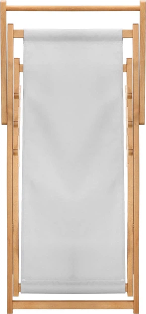 Leżak drewniany Springos do ogrodu 3 stopniowa regulacja Jasnoszary (DC0006LGR) - obraz 6