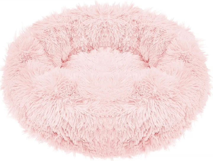 Legowisko dla psa i kota Springos pluszowe 80 cm Brudny róż PA0103 (5907719411491) - obraz 2