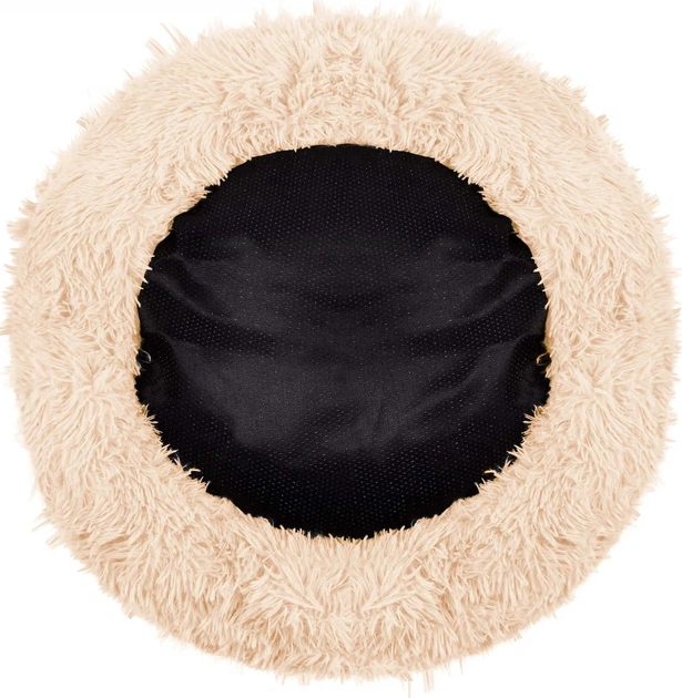 Лежак для собак та котів Springos плюшевий 70 см Кремовий PA0116 (5907719411583) - зображення 3