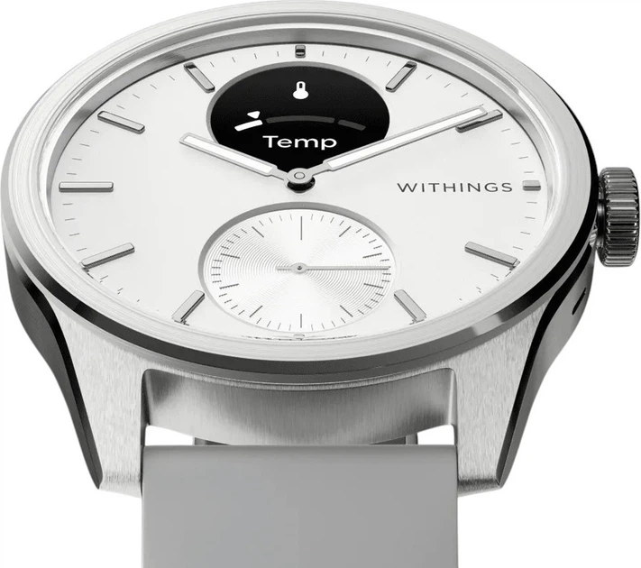 Смарт-годинник Withings ScanWatch 2 42mm Pearl White (HWA10-model 5-All-Int) - зображення 2