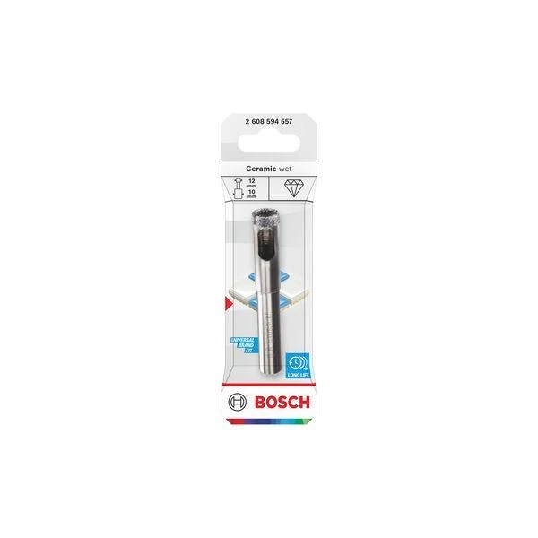 Алмазная коронка Bosch Ceramic wet 12x30 мм (2608594557) - Фото 2 Алмазная коронка Bosch Ceramic wet 12x30 мм (2608594557) - изображение 2