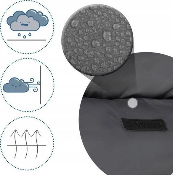 Spiworek do wozka i sanek Ricokids Elmi Ciemno Szary (5908220476399) - obraz 8