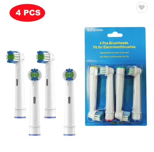 Змінні насадки для електричної зубної щітки KJHD Soft Bristles (1 уп - 4 шт) (SB-17a) - зображення 2