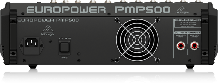 Mikser audio Behringer EUROPOWER PMP500 500 W 12-kanałowy (000-AJY01-00010) - obraz 4