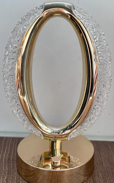 Лампа настільна акумуляторна 3 кольори Crystal Diamond, від USB / Світильник нічник (L) - зображення 7