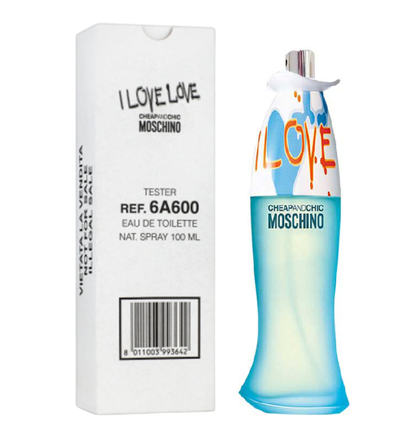 Тестер Туалетна вода для жінок Moschino I Love Love 100 мл - Фото 1 Тестер Туалетна вода для жінок Moschino I Love Love 100 мл - зображення 1
