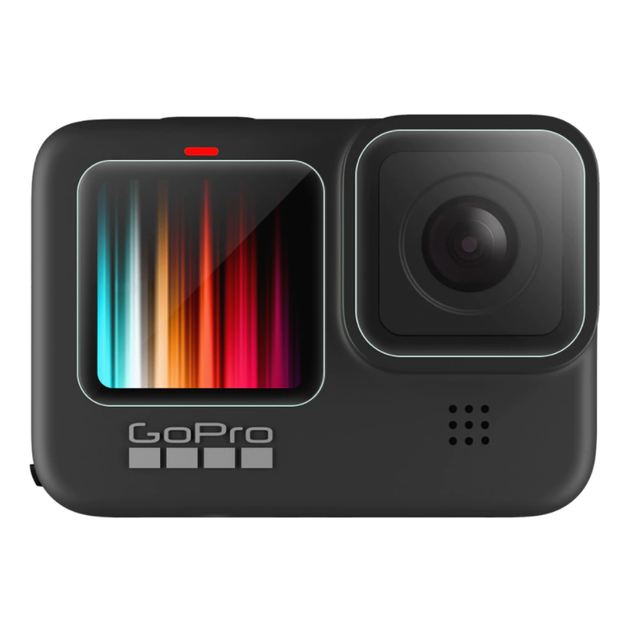 Захисне скло для GoPro Hero 12 Black, набір захисного скла для екрану та об'єктиву камери GoPro Го Про - зображення 4