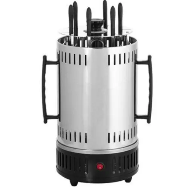 Електрошашличниця Domotec BBQ для дому на 6 шампурів (чорна) - Фото 3 Електрошашличниця Domotec BBQ для дому на 6 шампурів (чорна) - зображення 3