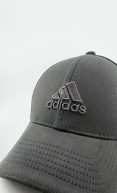 Бейсболка фулка STRETCH COTTON на резинке ADIDAS темно-серого цвета S (55-56 см) - изображение 2