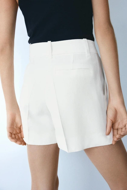 Шорти H&M 1282562 білий 36 - изображение 4