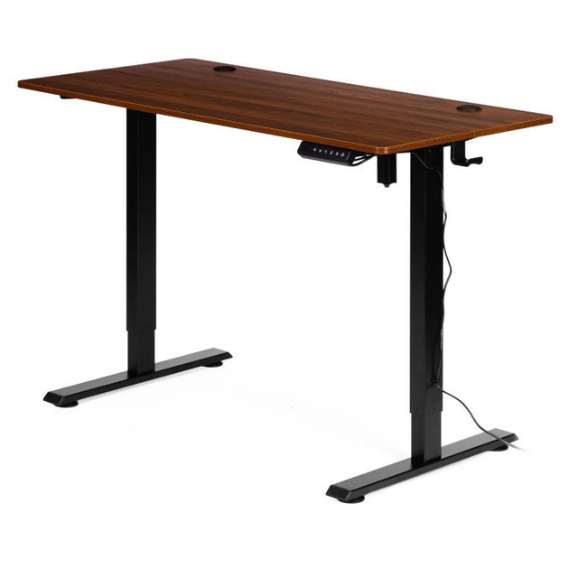 Комп'ютерний стіл ModernHome by Multistore електричне регулювання 120 x 60 Чорно-коричневий (JNI-D45A-1-5) - зображення 3