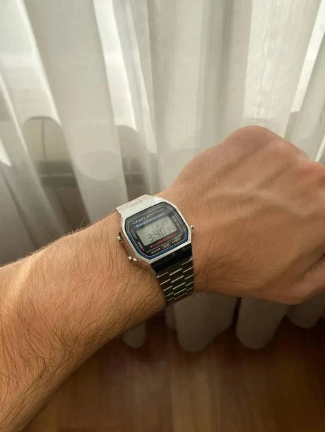 Чоловічий годинник Casio A168WA-1W - Фото 9 Чоловічий годинник Casio A168WA-1W - изображение 9
