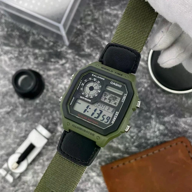 Чоловічий годинник Casio AE-1200WHB-3B - изображение 12