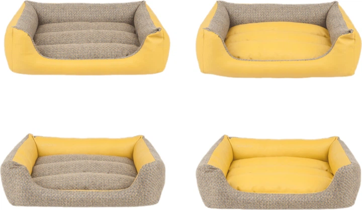 Sofa dla psów Amiplay Morgan ZipClean 4 w 1 M Żółta (5907563239180) - obraz 2