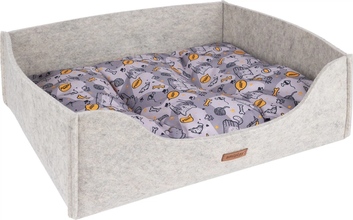 Sofa dla psów Amiplay Hygge 2 w 1 S Beżowa (5907563302990) - obraz 2