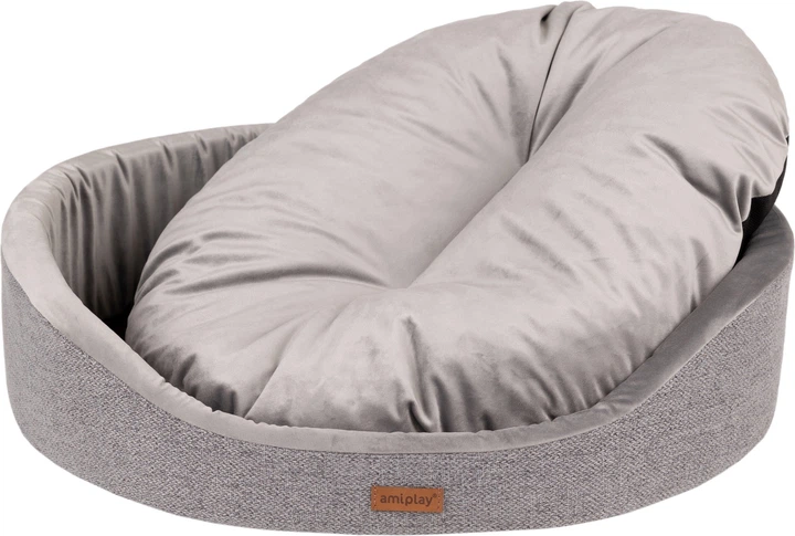 Legowisko dla psów Amiplay Siena XXL Szare (5907563303096) - obraz 3