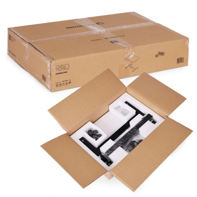 Mobilne biurko komputerowe ModernHome by Multistore regulowane 70 x 48 Czarne (JNI-PN01-1-16) - obraz 8