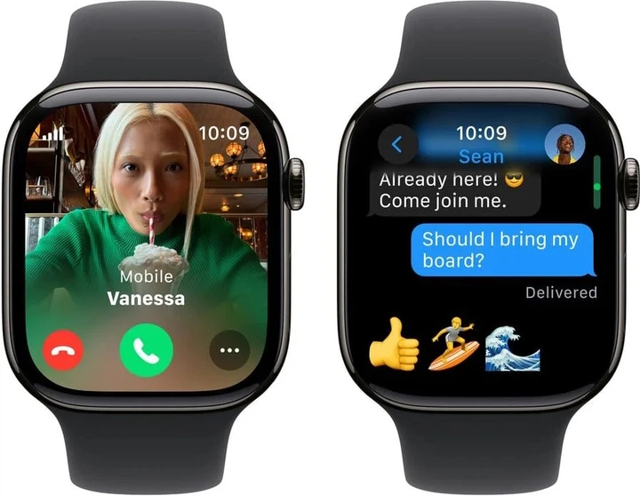 Smartwatch Apple Apple Watch Series 11&nbsp;GPS + Cellular 46mm&nbsp;Jet Black Aluminium Case with Black Sport Band M/L (MFC44) - obraz 7