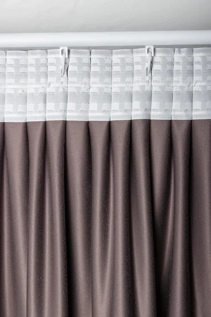 Комплект штор Velvet, 2 шт. по 3х2,5-3м HYGG Светло-коричневый (111007) - изображение 3