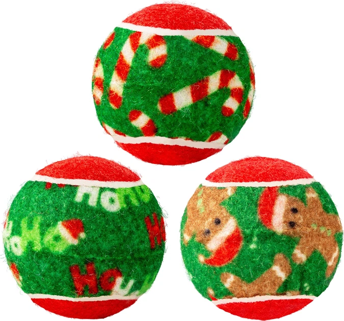 Zestaw piłek dla psów Kong Holiday SqueakAir Balls M 6 szt (35585506821) - obraz 2
