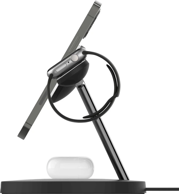 Ładowarka bezprzewodowa Belkin BoostCharge Pro 3-in-1 Wireless Charger MagSafe 15 W Black (WIZ032kqBK) - obraz 9