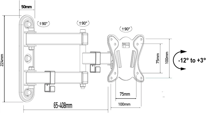 Uchwyt do telewizora Maclean MC-417 13-32" - obraz 7