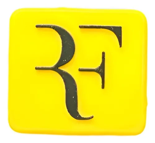 Жовто-чорний віброгасник для тенісної ракетки RF (Roger Federer) - Фото 1 Жовто-чорний віброгасник для тенісної ракетки RF (Roger Federer) - зображення 1