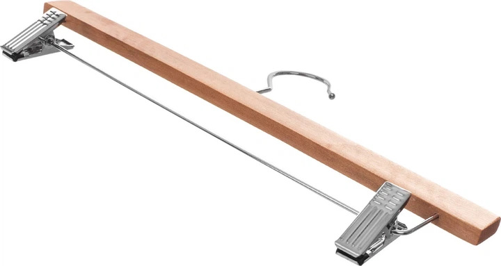 Набір вішалок для одягу Kadax Pablo дерев'яні із затискачами 6 шт K12117 (5906638318256) - зображення 2