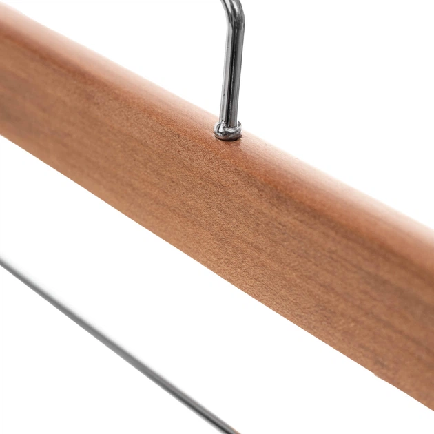 Набір вішалок для одягу Kadax Pablo дерев'яні із затискачами 6 шт K12117 (5906638318256) - зображення 5