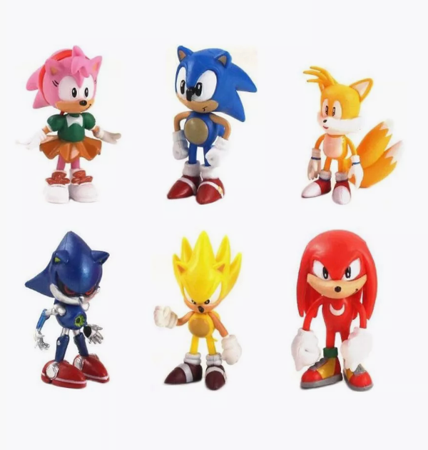 Набор игровых фигурок Соник ежик и герои из мультфильма Sonic the Hedgehog 6 шт (SVS) - Фото 1 Набор игровых фигурок Соник ежик и герои из мультфильма Sonic the Hedgehog 6 шт (SVS) - изображение 1