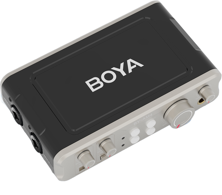 Двухканальный аудиоинтерфейс Boya BY-AM4 - Фото 3 Двухканальный аудиоинтерфейс Boya BY-AM4 - изображение 3