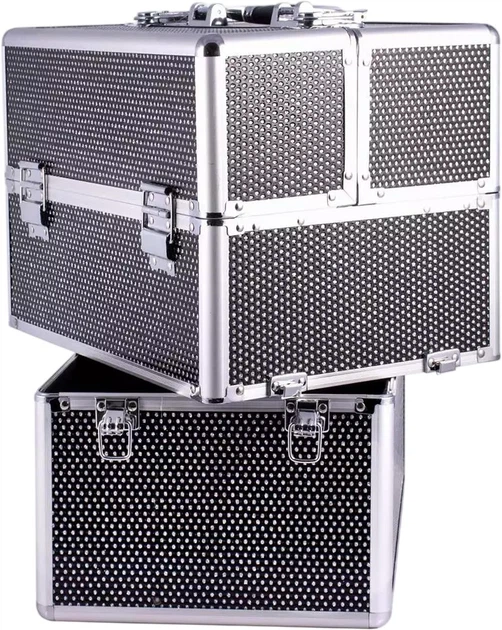 Органайзер для майстра манікюру SunOne чорний з цирконієм XL 35x25x42 см (5903332002863) - зображення 3