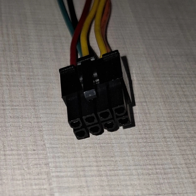 Переходник питания 24pin → 8pin для Dell 12+ поколения, один красный провод, длина 10 см - изображение 3