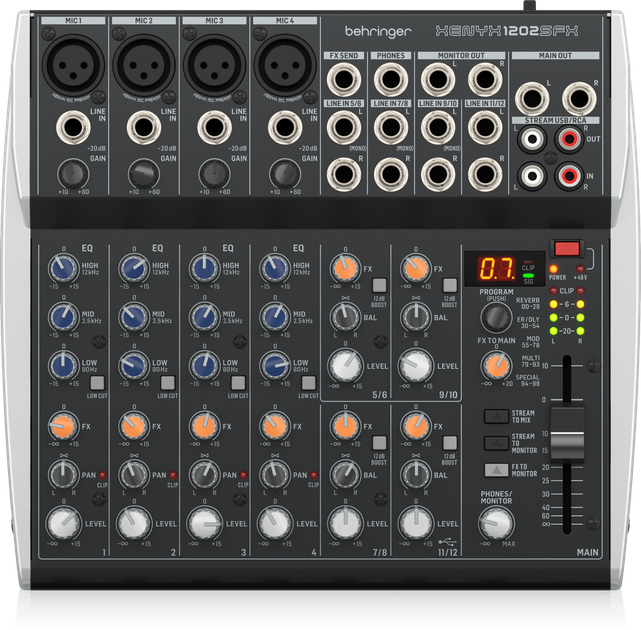 Mikser audio Behringer XENYX 1202SFX (0601-AHS86-EU1) - obraz 1