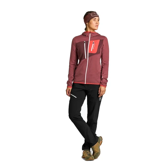 Флісова кофта Ortovox Fleece Grid Hoody Wmn Mountain rose S (100077561) - изображение 2