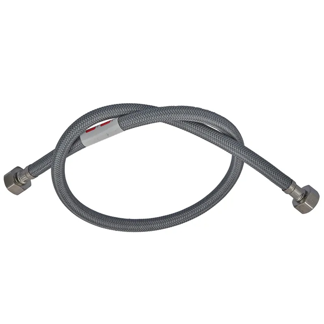 Гнучке підведення Zerix ZHN-02-FF1/2"-050 (нейлонове обплетення, гайки нерж) (ZX5139) - Фото 2 Гнучке підведення Zerix ZHN-02-FF1/2"-050 (нейлонове обплетення, гайки нерж) (ZX5139) - зображення 2
