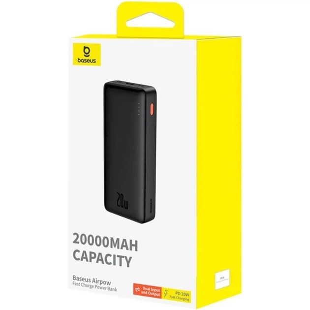 УМБ Baseus Airpow 20W 20000mAh Black (P10022804113-00) - Фото 5 УМБ Baseus Airpow 20W 20000mAh Black (P10022804113-00) - изображение 5