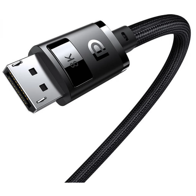 Кабель Baseus High Definition Series DP 8K to DP 8K (1.5m) black - Фото 2 Кабель Baseus High Definition Series DP 8K to DP 8K (1.5m) black - изображение 2