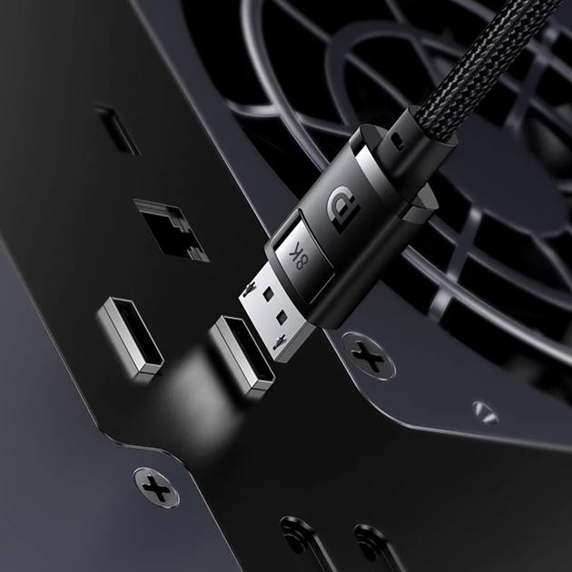 Кабель Baseus High Definition Series DP 8K to DP 8K (1.5m) black - Фото 7 Кабель Baseus High Definition Series DP 8K to DP 8K (1.5m) black - изображение 7