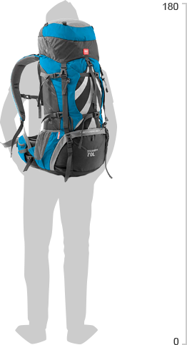 Трекінговий рюкзак Naturehike Mediterranean Blue 70 л NH70B070-B (6927595709023) - зображення 2