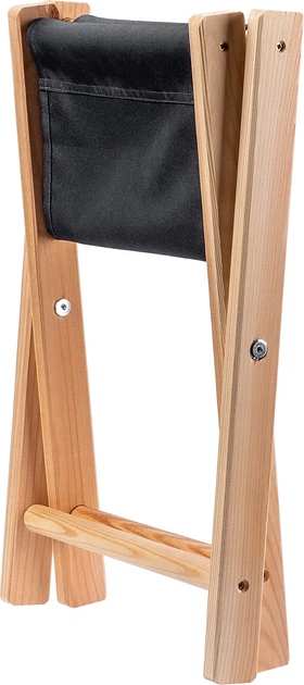 Табурет складний Kadax Nouro 40x31x31 см Чорний K8820 (5903699481691) - зображення 5