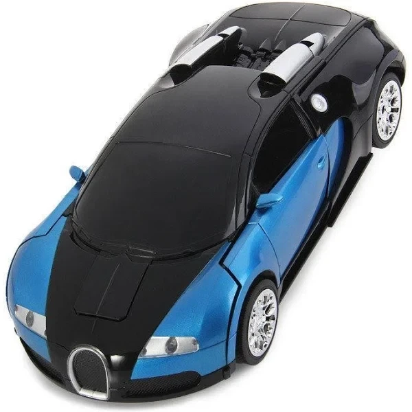 Радиоуправляемая машинка No Brand Bugati робот с пультом 1:18 Robot Car синий (2086350965) - изображение 5