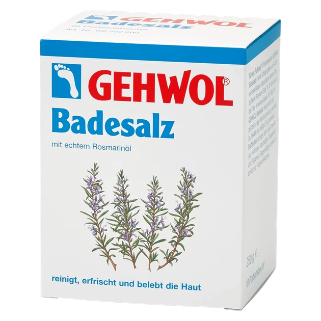 Соль для ванны Gehwol Salt Bath 10 пакетов по 25 г - Фото 1 Соль для ванны Gehwol Salt Bath 10 пакетов по 25 г - изображение 1