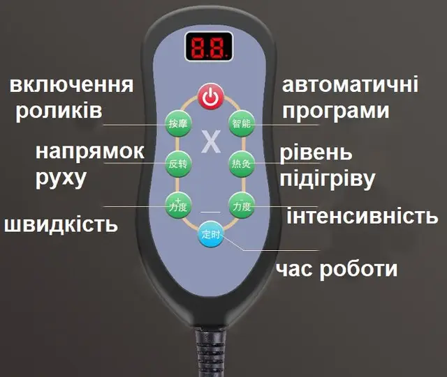 Подушка массажная SHIATSU-168 Черный (2571508879) - изображение 6