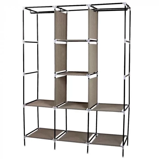 Тканинна складана шафа для одягу та взуття 175х130х45 см OPT-TOP Storage Wardrobe 88130 AN (1756374602) - зображення 5