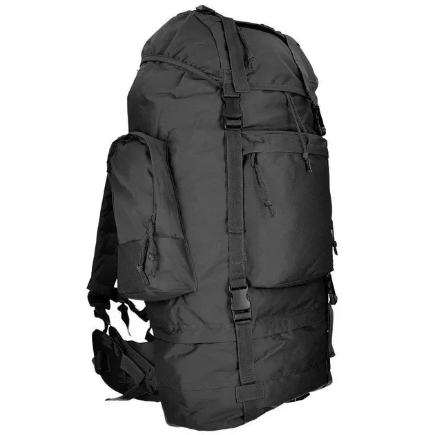 Тактичний рюкзак Mil-Tec Ranger 75 л 35х20х70 см Чорний 14030002 - зображення 7