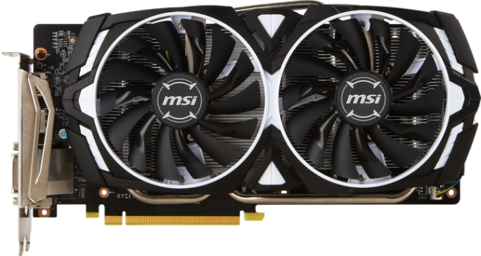 Видеокарта GeForce GTX 1060 6GB MSI Armor OCV1 (GTX 1060 ARMOR 6G OCV1) Б/У - Фото 2 Видеокарта GeForce GTX 1060 6GB MSI Armor OCV1 (GTX 1060 ARMOR 6G OCV1) Б/У - изображение 2