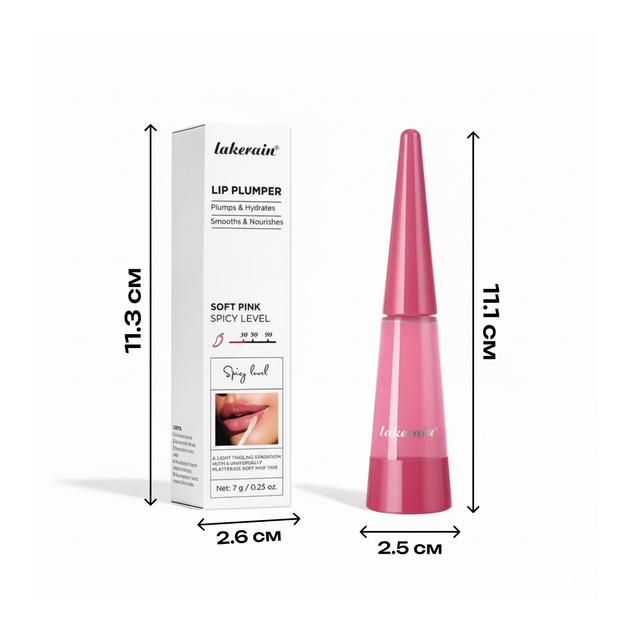 Блиск для губ з ефектом збільшення LAKERAIN, 05 Soft pink - зображення 6