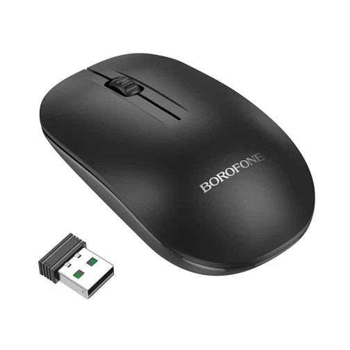 Беспроводная мышь Borofone BG14 Planet (2.4G USB, 1200 DPI, 43г) Black - изображение 2